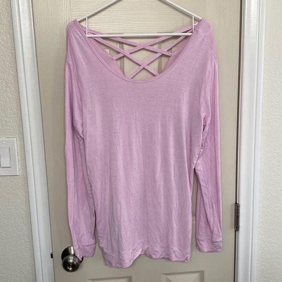 GAIAM Tops - GAIAM - pink long sleeve top